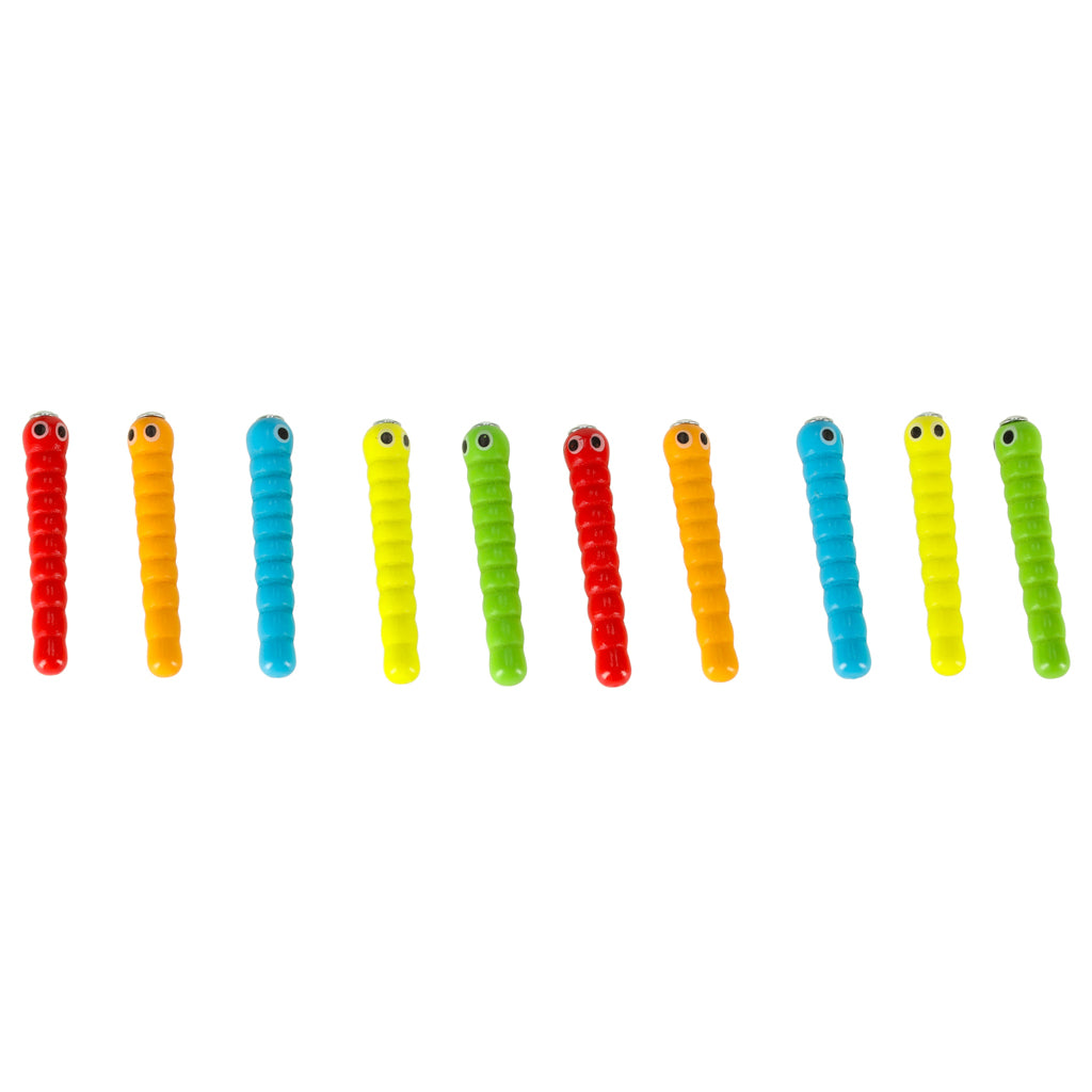 Magnetic Caterpillar Catching Game Wooden Apple Montessori Toy