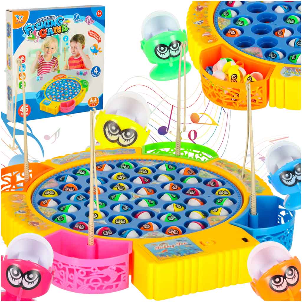 Kids Fishing Game with 45 Fish, Music & Sound Effects