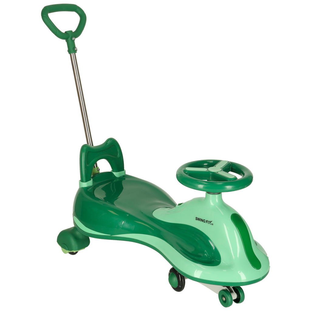 Gravity Ride-On Toy for Kids with LED Wheels - Green