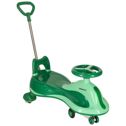 Gravity Ride-On Toy for Kids with LED Wheels - Green