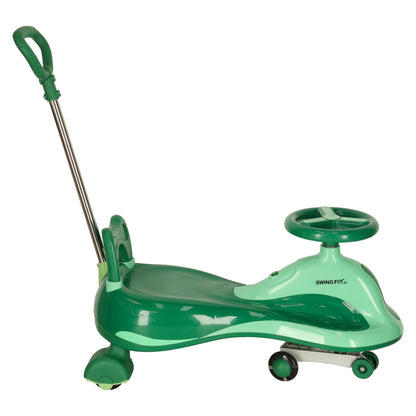 Gravity Ride-On Toy for Kids with LED Wheels - Green