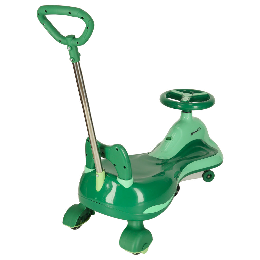 Gravity Ride-On Toy for Kids with LED Wheels - Green