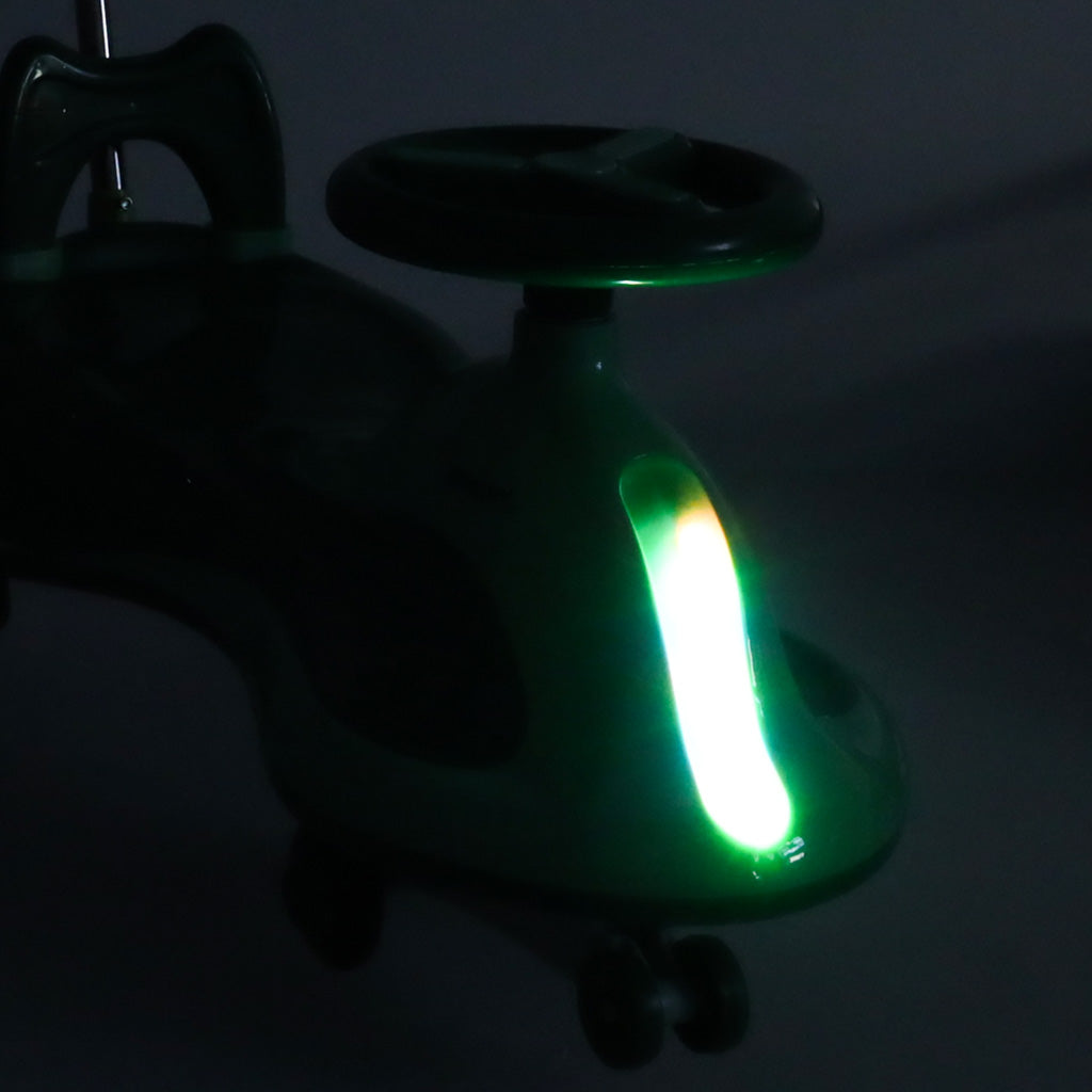 Gravity Ride-On Toy for Kids with LED Wheels - Green