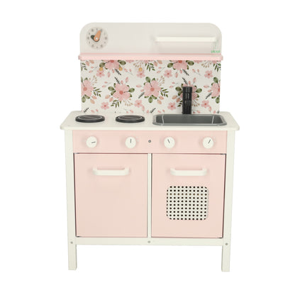 Wooden Play Kitchen for Kids – LULILO FLORA Pink