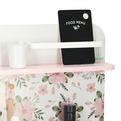 Wooden Play Kitchen for Kids – LULILO FLORA Pink