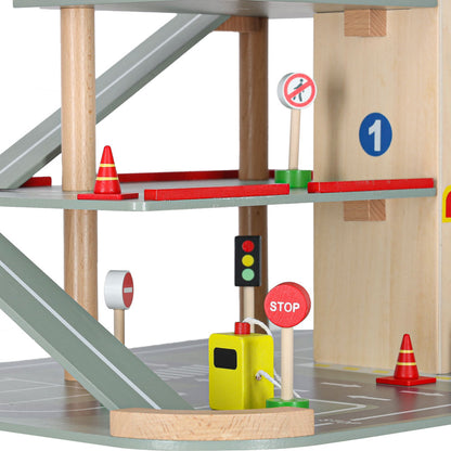 LULILO Benino Wooden Multi-Level City Parking Garage