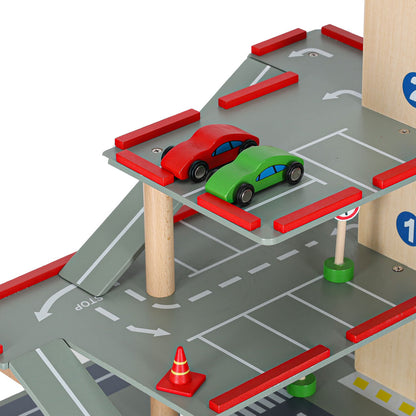 LULILO Benino Wooden Multi-Level City Parking Garage