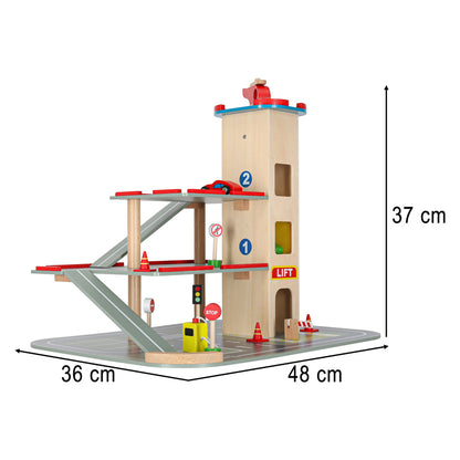 LULILO Benino Wooden Multi-Level City Parking Garage