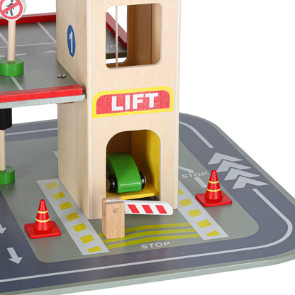 LULILO Benino Wooden Multi-Level City Parking Garage