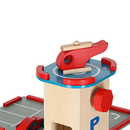 LULILO Benino Wooden Multi-Level City Parking Garage