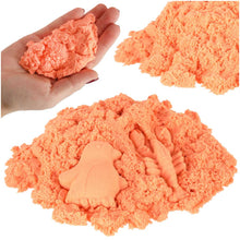 Oranžinis kinetinis smėlis vaikams 1 kg 