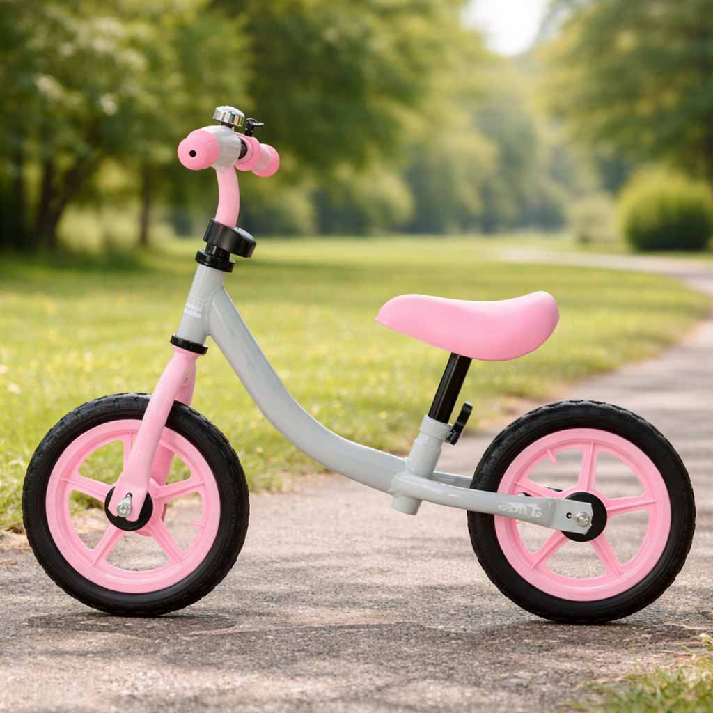 TRIKE FIX Balance Bike Grey-Pink for Kids 2–4 Years