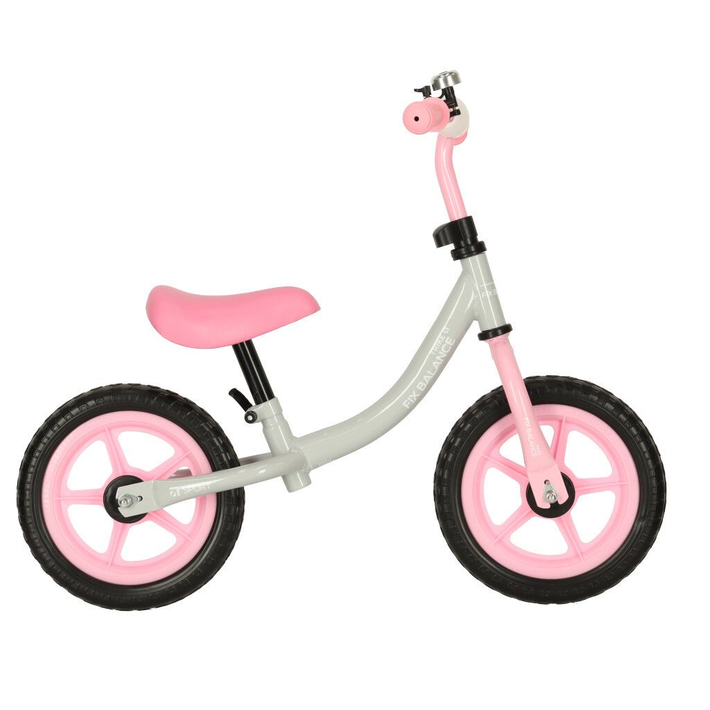 TRIKE FIX Balance Bike Grey-Pink for Kids 2–4 Years