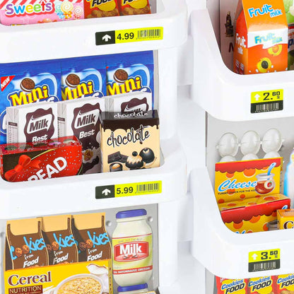 Kids Supermarket Play Set with Cash Register & Shopping Cart 47PCS