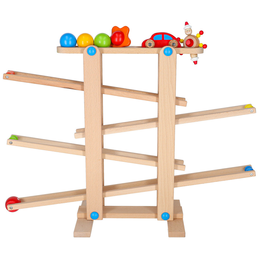 Wooden Marble Run Ball Track Montessori Toy
