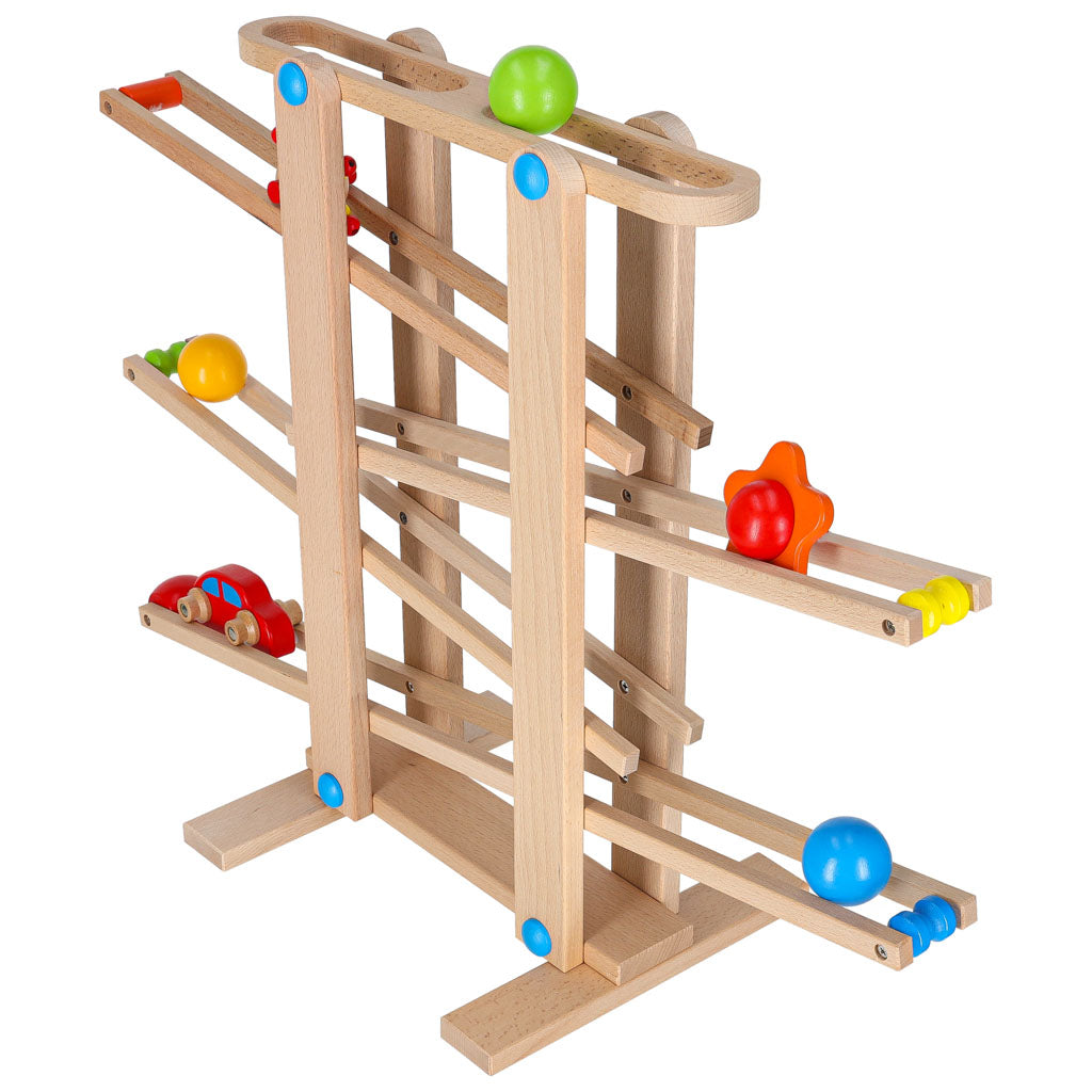 Wooden Marble Run Ball Track Montessori Toy