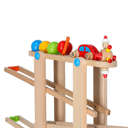 Wooden Marble Run Ball Track Montessori Toy