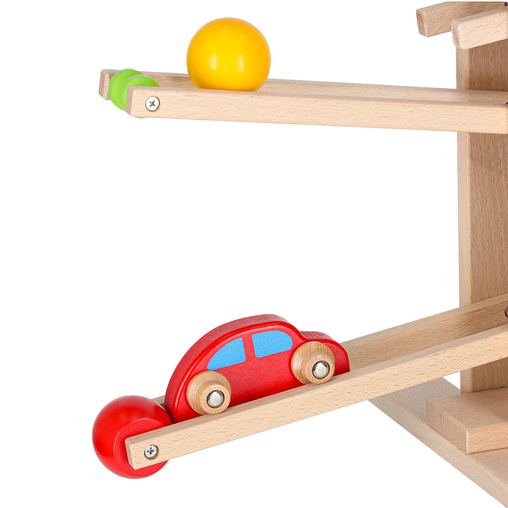 Wooden Marble Run Ball Track Montessori Toy