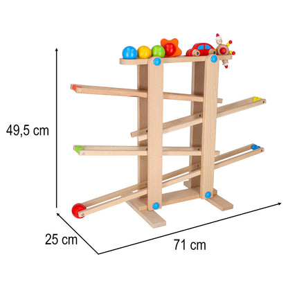 Wooden Marble Run Ball Track Montessori Toy