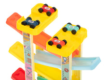 7-Level Racing Track with Slide and 8 Cars